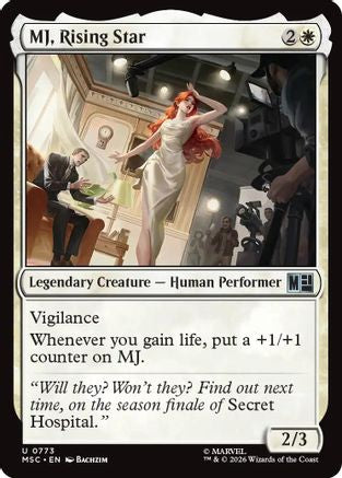 MJ, Rising Star (MSC-773)  Foil - Commander: Marvel Super Heroes