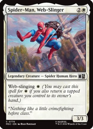 Spider-Man, Web-Slinger (MSC-776)  Foil - Commander: Marvel Super Heroes