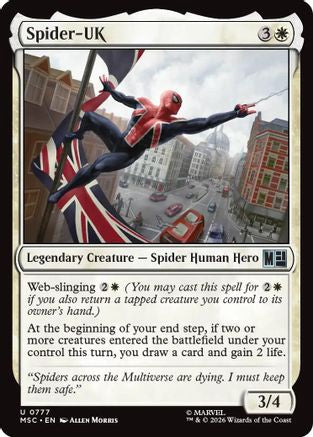 Spider-UK (MSC-777)  - Commander: Marvel Super Heroes