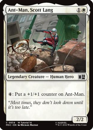 Ant-Man, Scott Lang (MSC-834)  - Commander: Marvel Super Heroes