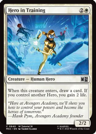 Hero in Training (MSC-840)  - Commander: Marvel Super Heroes