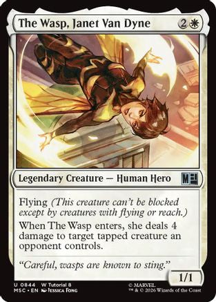 The Wasp, Janet Van Dyne (MSC-844)  - Commander: Marvel Super Heroes