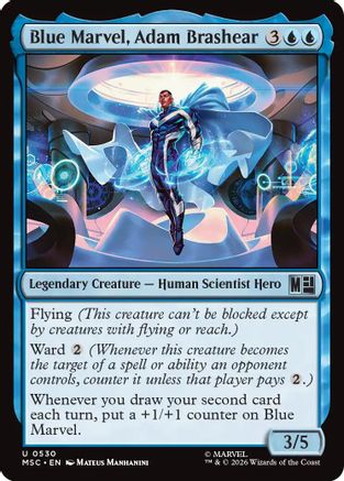 Blue Marvel, Adam Brashear (MSC-530)  Foil - Commander: Marvel Super Heroes