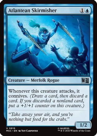 Atlantean Skirmisher (MSC-616)  - Commander: Marvel Super Heroes