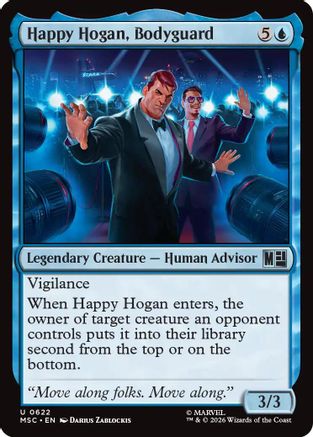 Happy Hogan, Bodyguard (MSC-622)  Foil - Commander: Marvel Super Heroes
