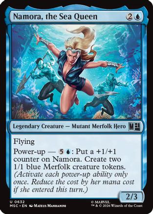 Namora, the Sea Queen (MSC-632)  - Commander: Marvel Super Heroes