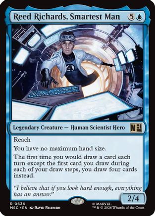 Reed Richards, Smartest Man (MSC-636)  Foil - Commander: Marvel Super Heroes