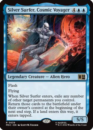 Silver Surfer, Cosmic Voyager (MSC-639)  - Commander: Marvel Super Heroes