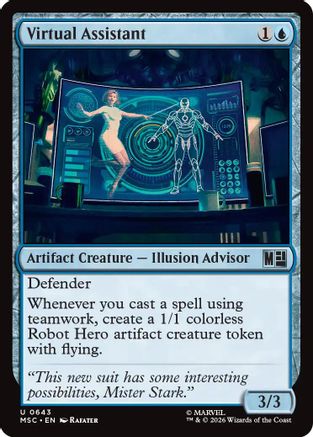 Virtual Assistant (MSC-643)  Foil - Commander: Marvel Super Heroes