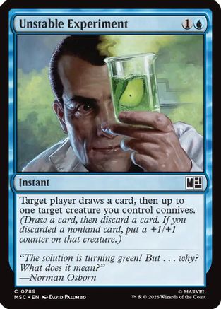 Unstable Experiment (MSC-789)  Foil - Commander: Marvel Super Heroes
