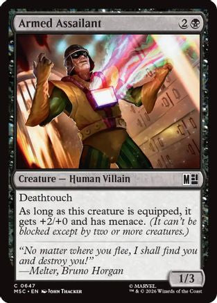 Armed Assailant (MSC-647)  Foil - Commander: Marvel Super Heroes