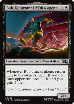 Bob, Reluctant HYDRA Agent (MSC-649)  Foil - Commander: Marvel Super Heroes