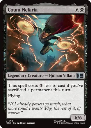 Count Nefaria (MSC-651)  - Commander: Marvel Super Heroes