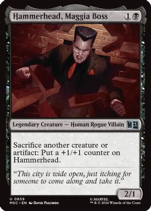 Hammerhead, Maggia Boss (MSC-659)  Foil - Commander: Marvel Super Heroes