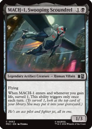 MACH-1, Swooping Scoundrel (MSC-662)  - Commander: Marvel Super Heroes