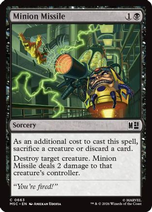 Minion Missile (MSC-663)  Foil - Commander: Marvel Super Heroes