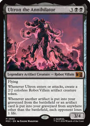 Ultron the Annihilator (MSC-668)  - Commander: Marvel Super Heroes