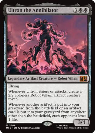 Ultron the Annihilator (MSC-668)  Foil - Commander: Marvel Super Heroes