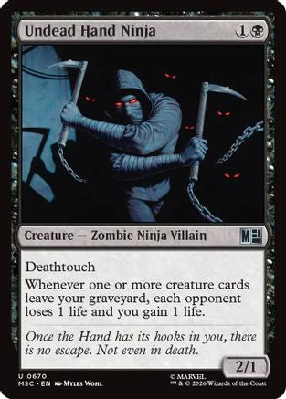 Undead Hand Ninja (MSC-670)  Foil - Commander: Marvel Super Heroes