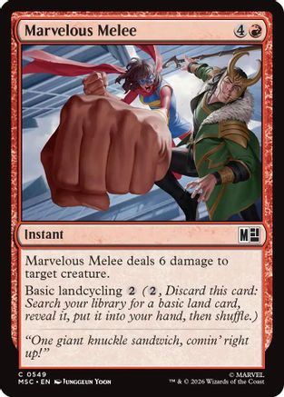 Marvelous Melee (MSC-549)  - Commander: Marvel Super Heroes