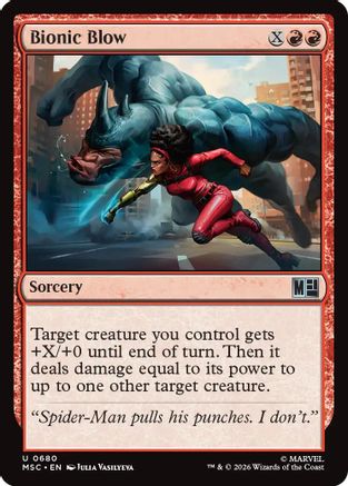 Bionic Blow (MSC-680)  - Commander: Marvel Super Heroes