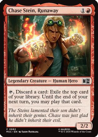 Chase Stein, Runaway (MSC-682)  - Commander: Marvel Super Heroes