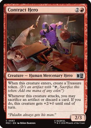 Contract Hero (MSC-683)  - Commander: Marvel Super Heroes