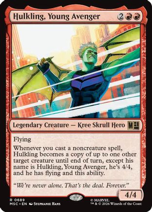 Hulkling, Young Avenger (MSC-689)  Foil - Commander: Marvel Super Heroes
