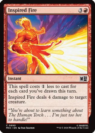 Inspired Fire (MSC-690)  - Commander: Marvel Super Heroes