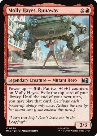 Molly Hayes, Runaway (MSC-698)  - Commander: Marvel Super Heroes