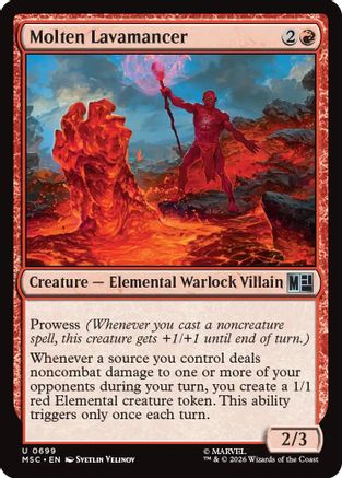 Molten Lavamancer (MSC-699)  - Commander: Marvel Super Heroes