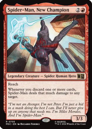 Spider-Man, New Champion (MSC-705)  Foil - Commander: Marvel Super Heroes