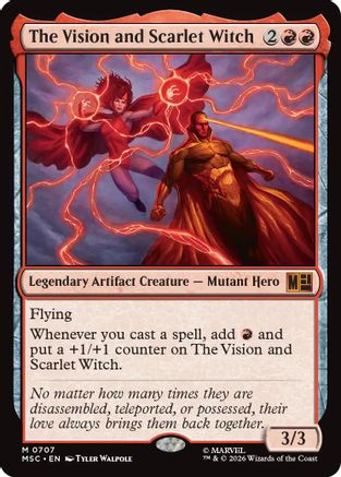 The Vision and Scarlet Witch (MSC-707)  - Commander: Marvel Super Heroes