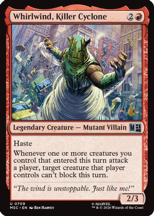Whirlwind, Killer Cyclone (MSC-709)  Foil - Commander: Marvel Super Heroes