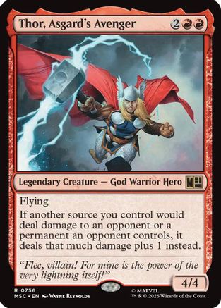 Thor, Asgard's Avenger (MSC-756)  - Commander: Marvel Super Heroes