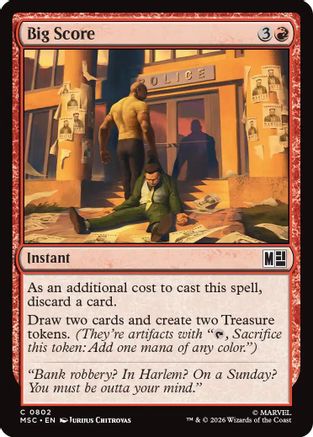 Big Score (MSC-802)  - Commander: Marvel Super Heroes