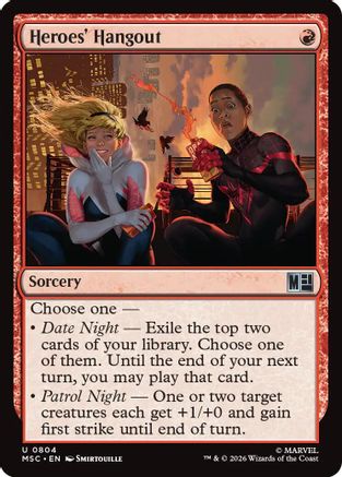 Heroes' Hangout (MSC-804)  Foil - Commander: Marvel Super Heroes