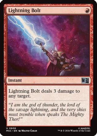 Lightning Bolt (MSC-806)  - Commander: Marvel Super Heroes