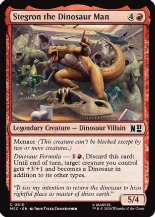 Stegron the Dinosaur Man (MSC-810)  - Commander: Marvel Super Heroes
