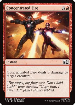 Concentrated Fire (MSC-847)  - Commander: Marvel Super Heroes