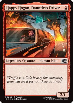 Happy Hogan, Dauntless Driver (0849) (MSC-849)  - Commander: Marvel Super Heroes