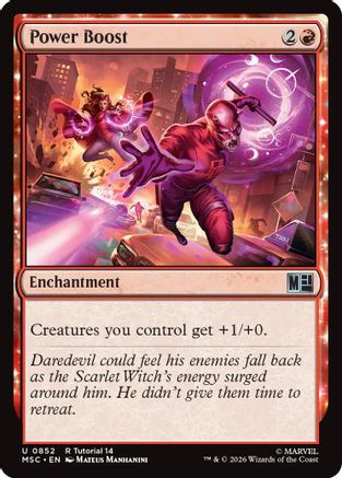 Power Boost (MSC-852)  - Commander: Marvel Super Heroes