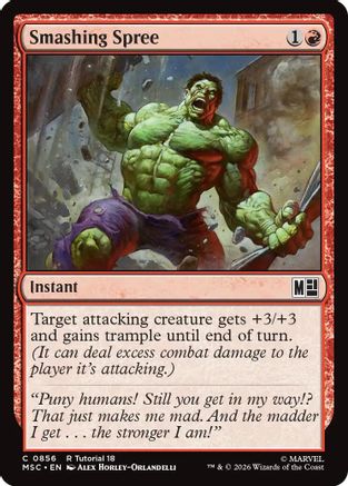 Smashing Spree (0856) (MSC-856)  - Commander: Marvel Super Heroes