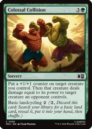 Colossal Collision (MSC-558)  Foil - Commander: Marvel Super Heroes