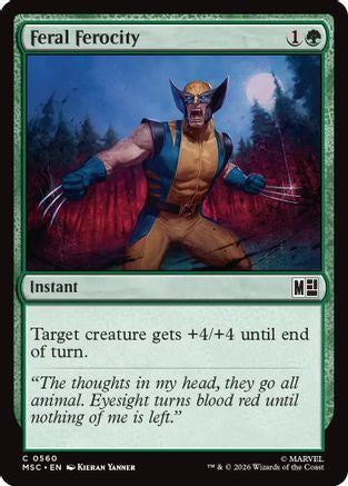 Feral Ferocity (MSC-560)  - Commander: Marvel Super Heroes
