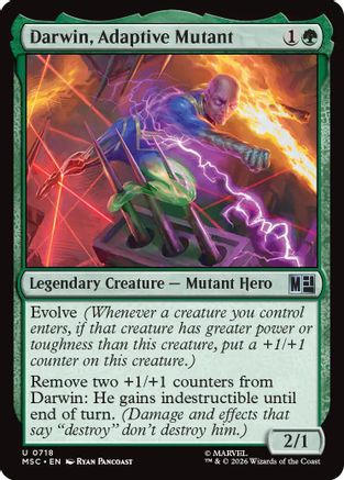 Darwin, Adaptive Mutant (MSC-718)  Foil - Commander: Marvel Super Heroes