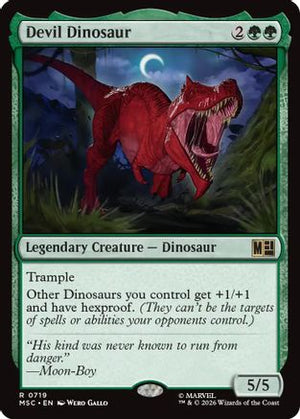 Devil Dinosaur (MSC-719)  Foil - Commander: Marvel Super Heroes