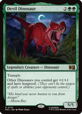 Devil Dinosaur (MSC-719)  - Commander: Marvel Super Heroes