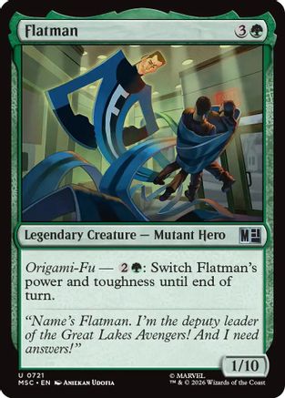 Flatman (MSC-721)  Foil - Commander: Marvel Super Heroes