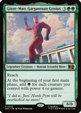 Giant-Man, Gargantuan Genius (MSC-722)  Foil - Commander: Marvel Super Heroes